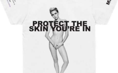 Miley Cyrus resultado final da campanha "Protege a tua pele"