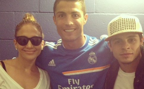 Jennifer Lopez, Cristiano Ronaldo e Casper Smart