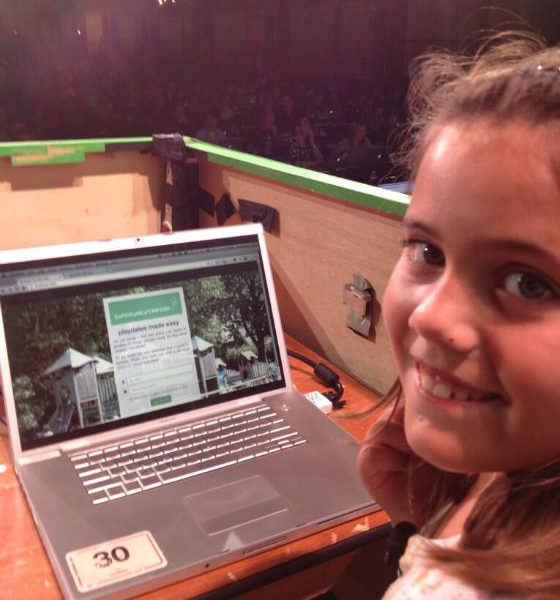 Alex Jordan a apresentar a sua rede social na TechCrunch