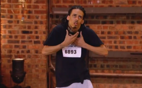 Hampton Williams durante a performance no programa "So You Think You Can Dance"
