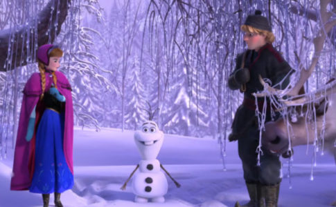 Imagem promocional do trailler "Frozen: O Reino do Gelo"
