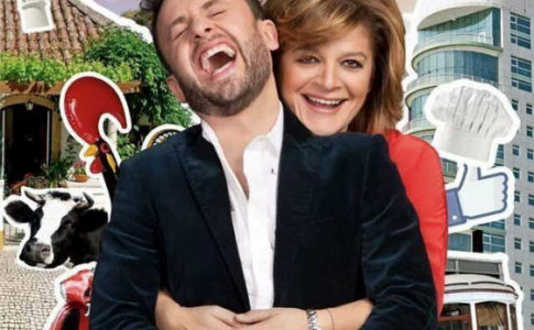 João Paulo Rodrigues e Júlia Pinheiro na promoção do programa "Queridas Manhãs"
