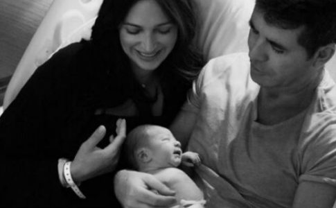 Simon Cowell, Laura Silverman e o bébe Eric