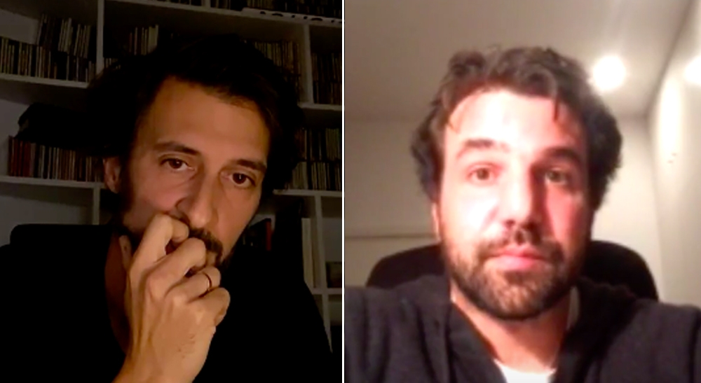 Bruno Nogueira com Gustavo Carona